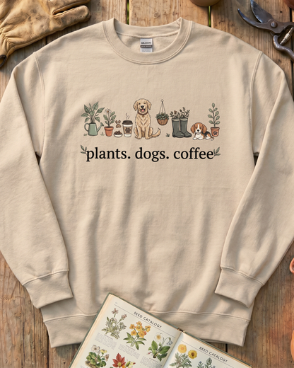 Plant and Dog Lover Sweatshirt
