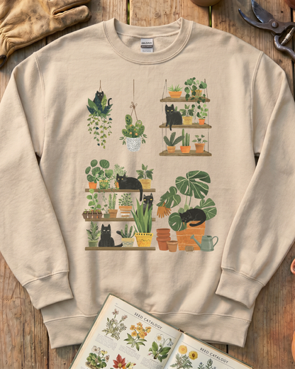 Cats and Plants Sweatshirt