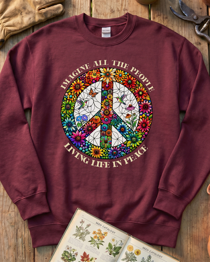 Hippie Plant Lover Sweatshirt