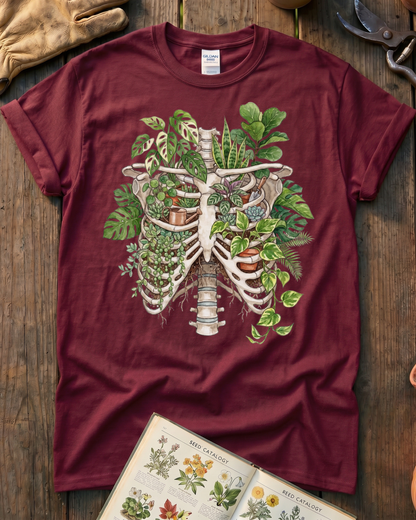 Skeleton Plant Lover Houseplant T-Shirt