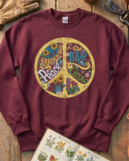 Groovy Garden Peace Sweatshirt
