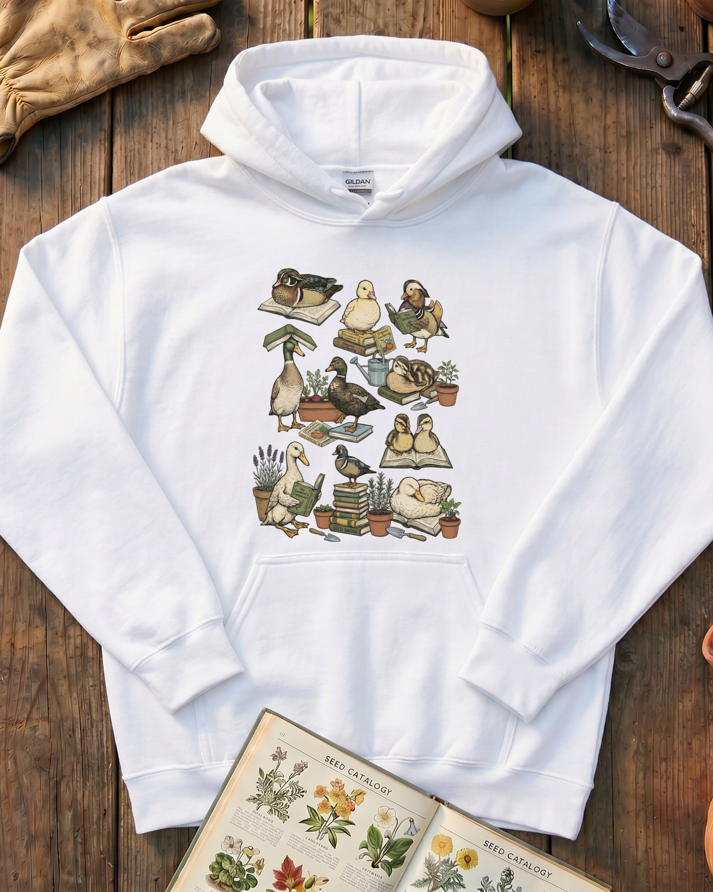 Cute Duck Garden Lover Hoodie
