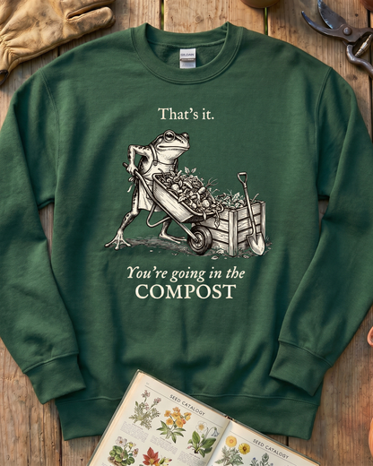 Compost Frog Warning Sweatshirt