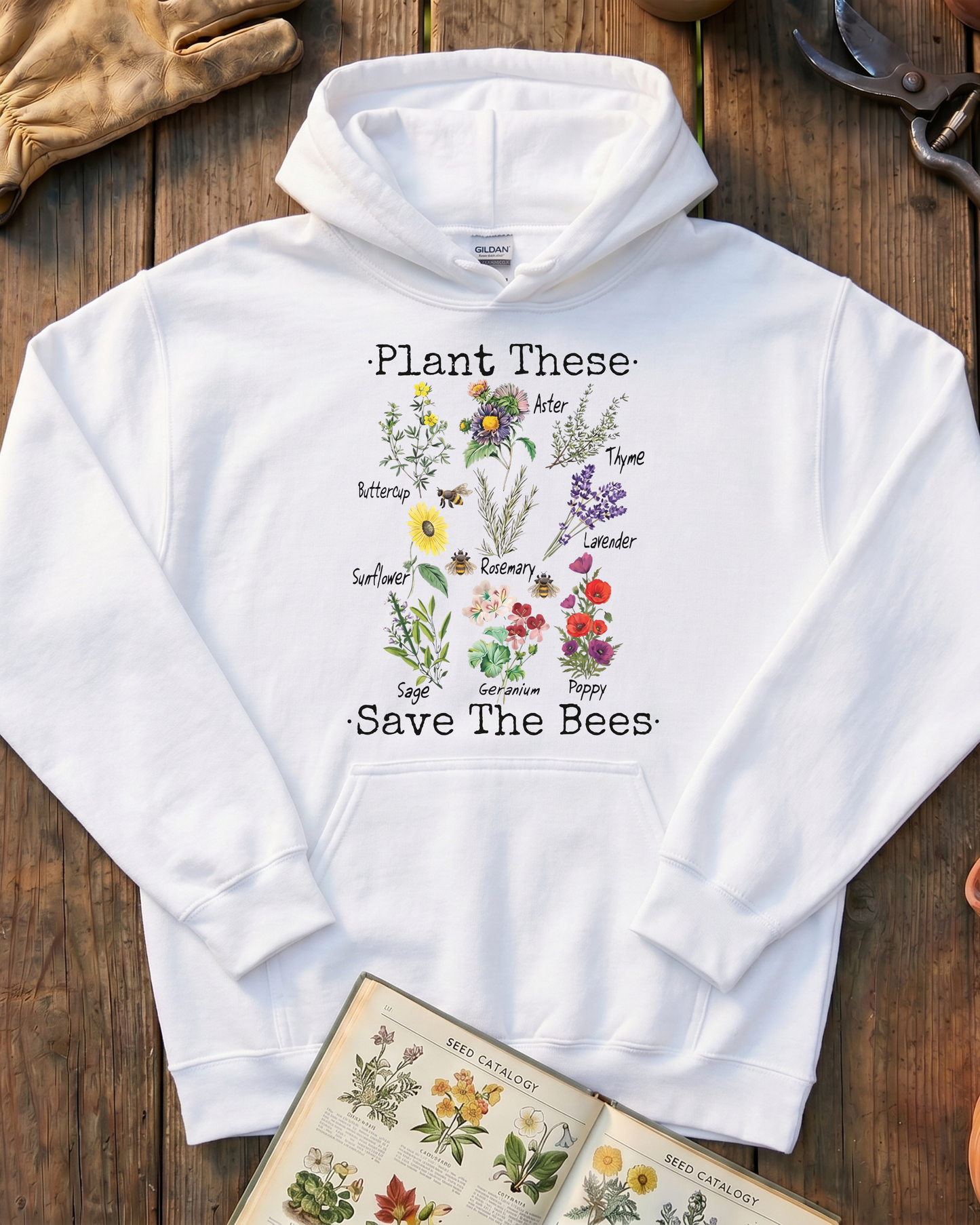 Plant These Save The Bees Hoodie