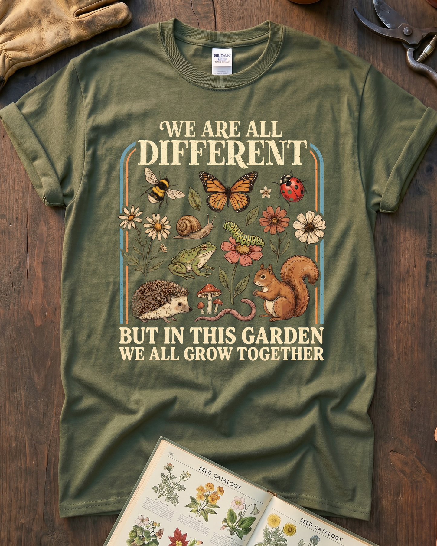 Grow Together Retro Garden T-Shirt