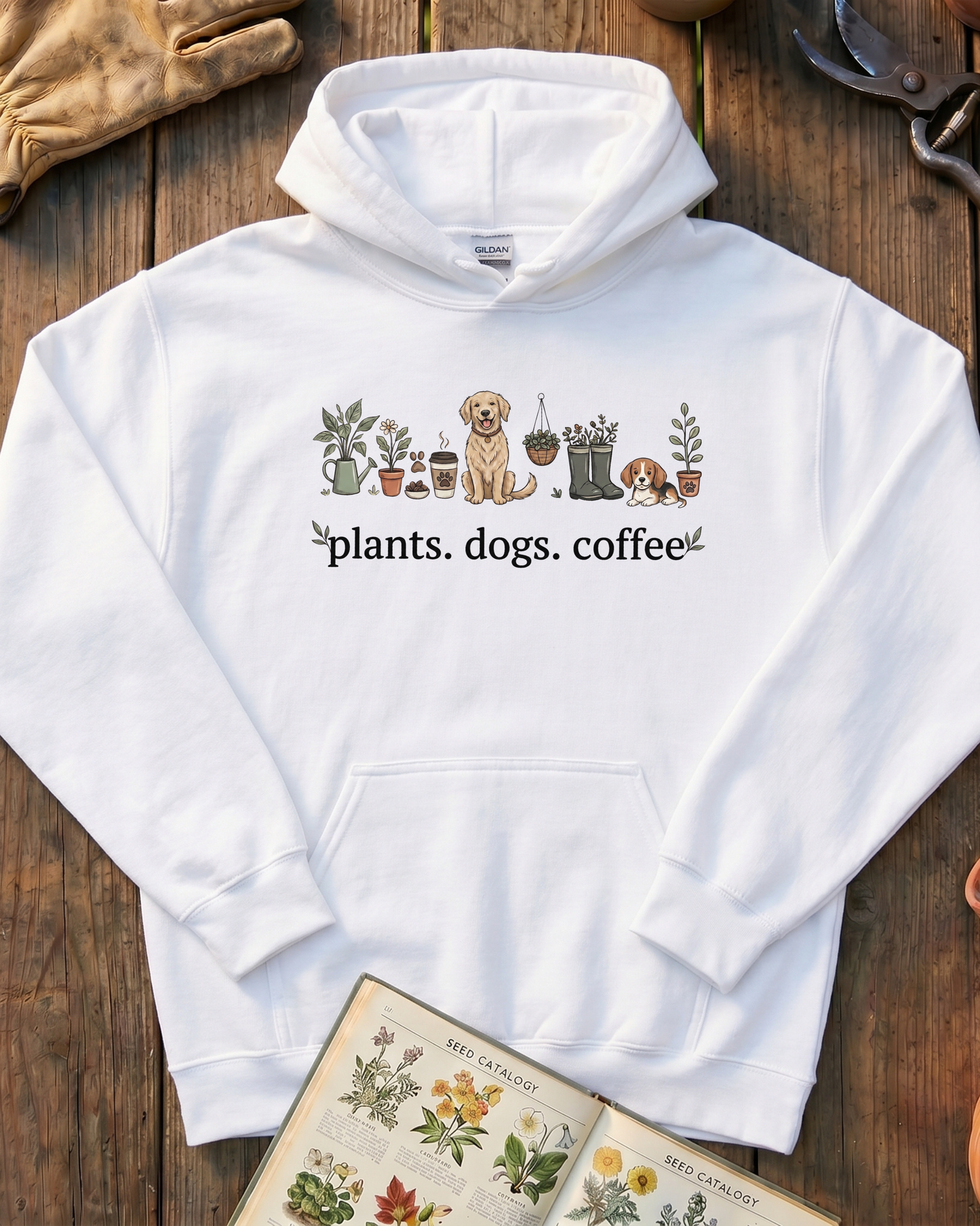 Plant and Dog Lover Hoodie