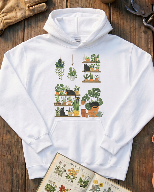Cats and Plants Hoodie