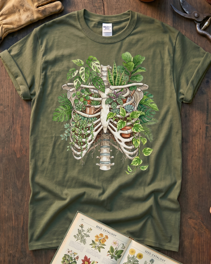Skeleton Plant Lover Houseplant T-Shirt