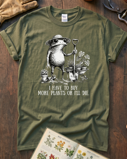 Funny Frog Plant Lover T-Shirt