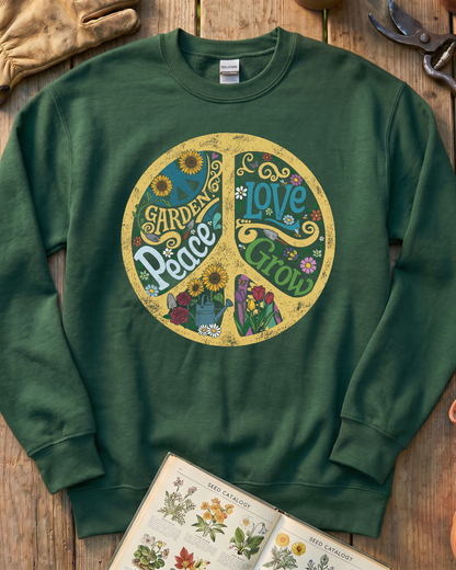 Groovy Garden Peace Sweatshirt