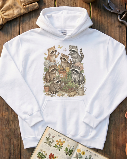 Raccoon Garden Hoodie