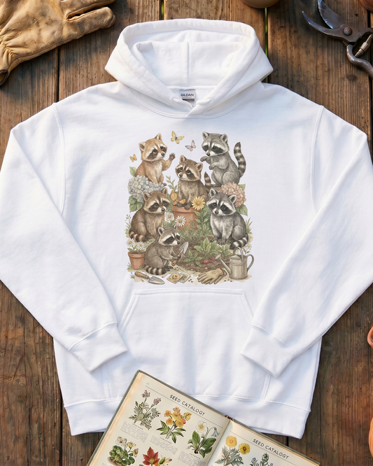 Raccoon Garden Hoodie