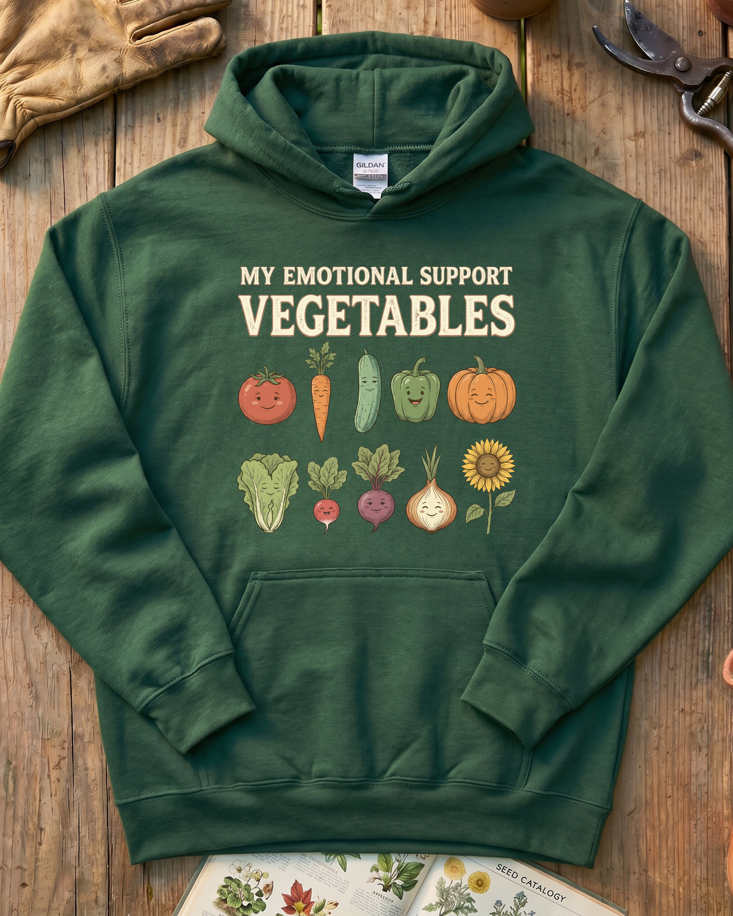 MY EMOTIONAL SUPPORT VEGETABLES Hoodie