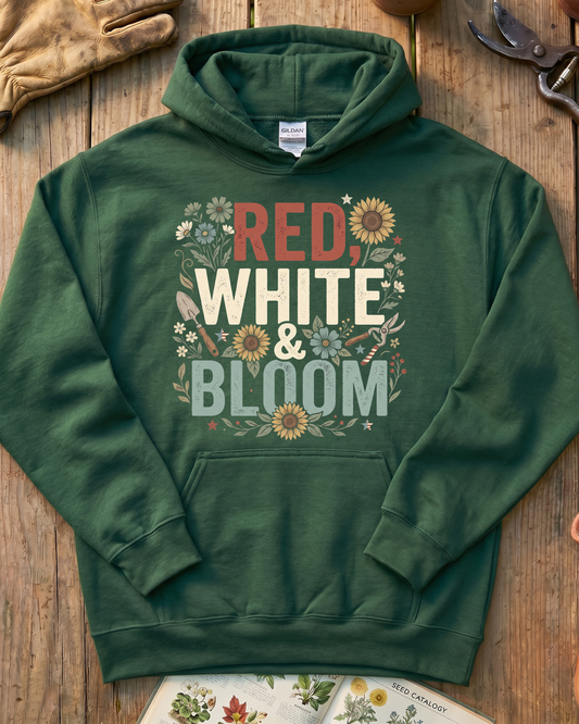 Red White & Bloom Hoodie