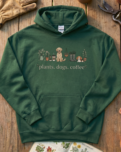 Plant and Dog Lover Hoodie