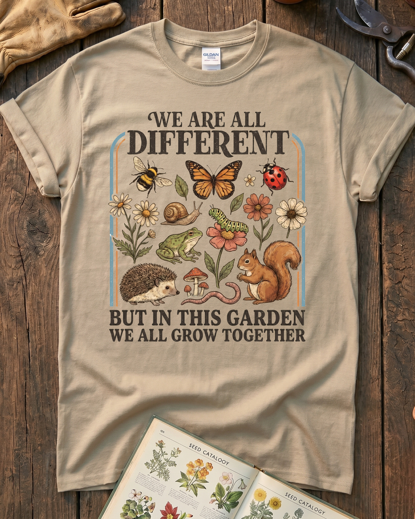 Grow Together Retro Garden T-Shirt