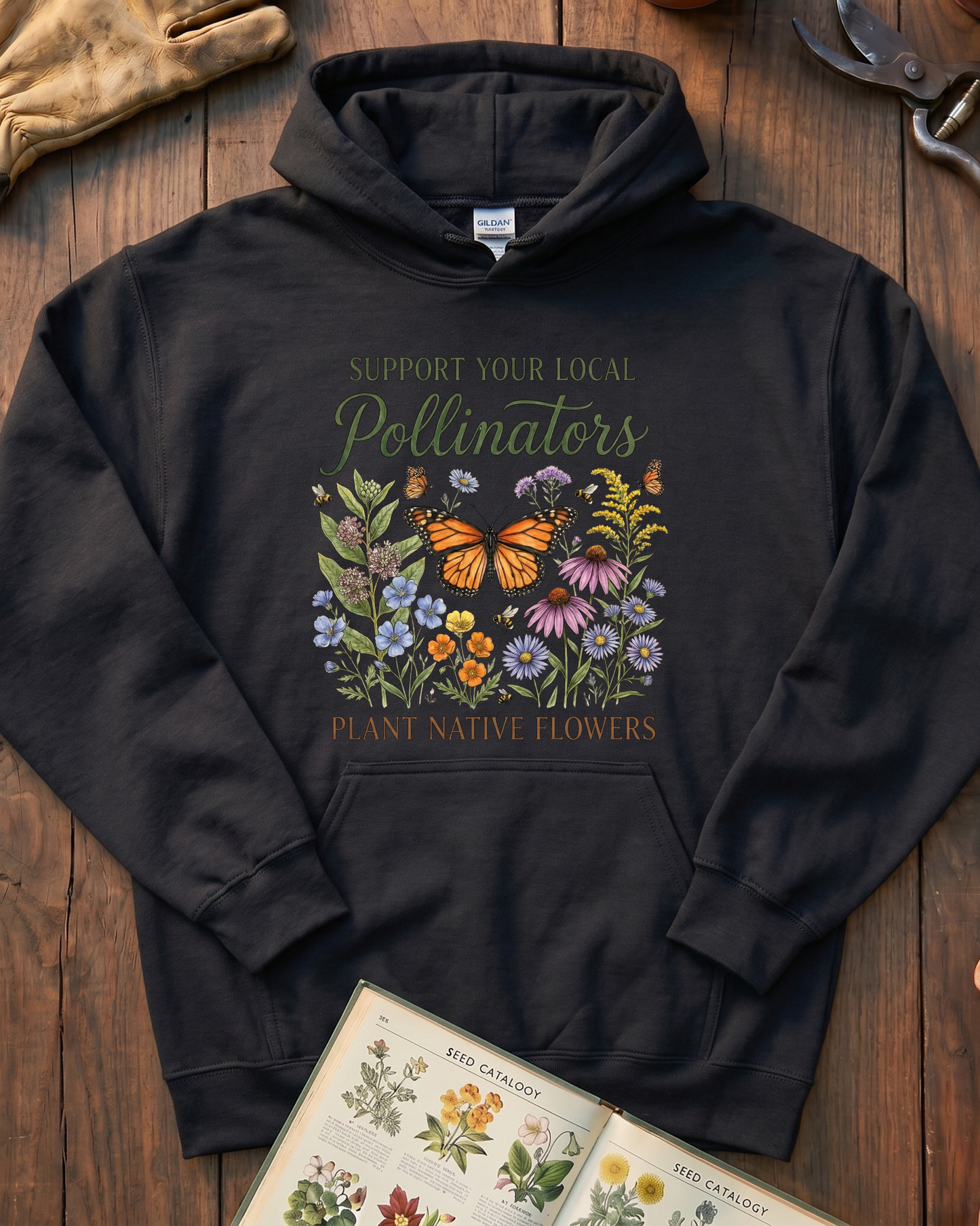 Support Your Local Pollinators Hoodie