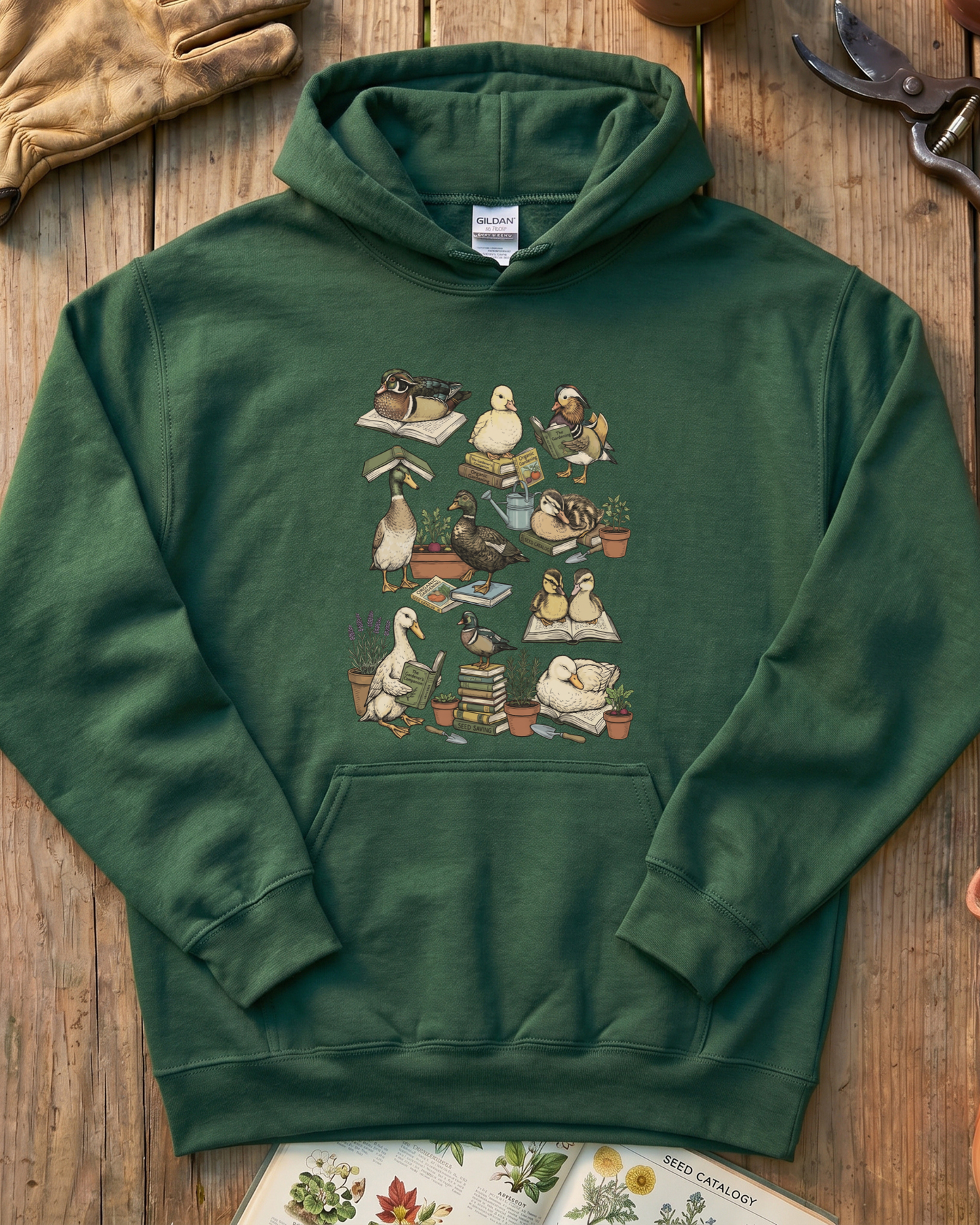 Cute Duck Garden Lover Hoodie