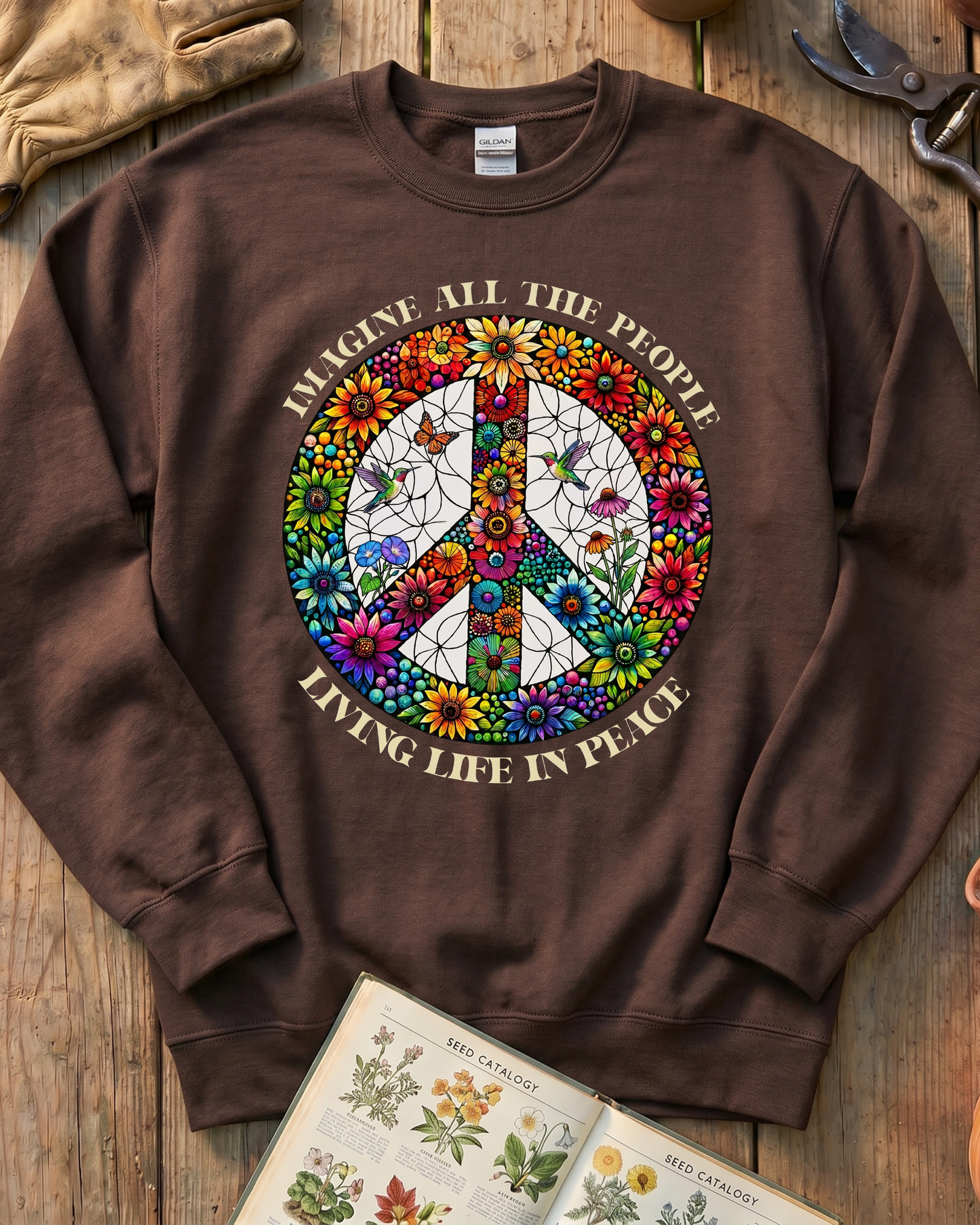 Hippie Plant Lover Sweatshirt