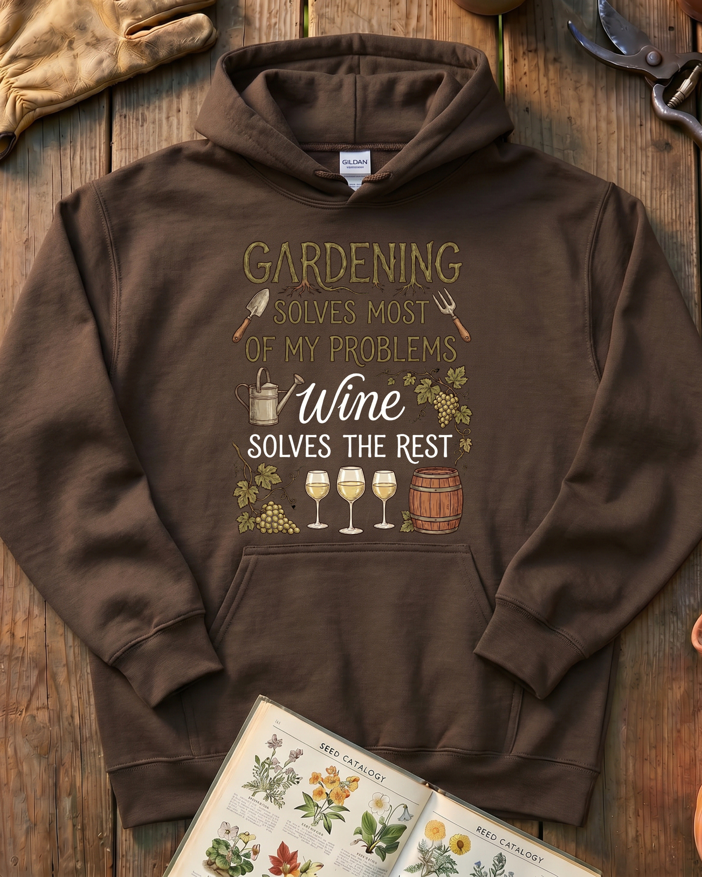 Wine Solves Problems Hoodie