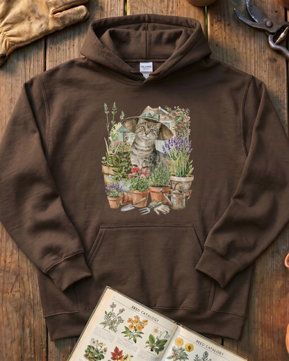 Cat And Plant Hoodie