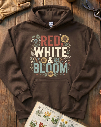 Red White & Bloom Hoodie