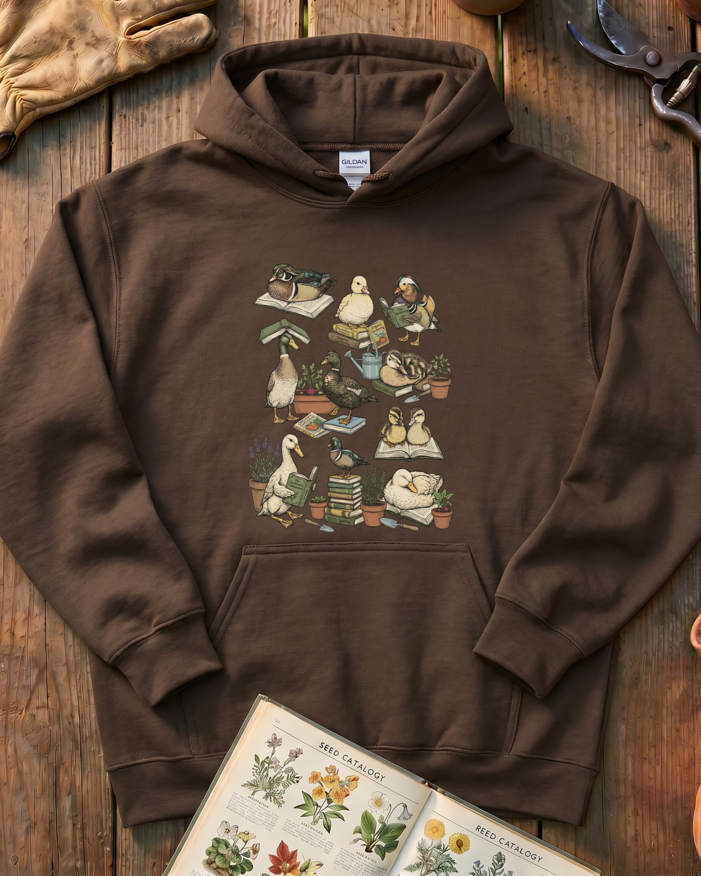 Cute Duck Garden Lover Hoodie