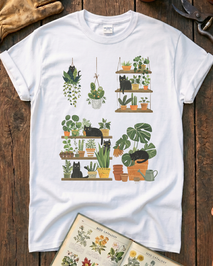 Cats and Plants T‑Shirt