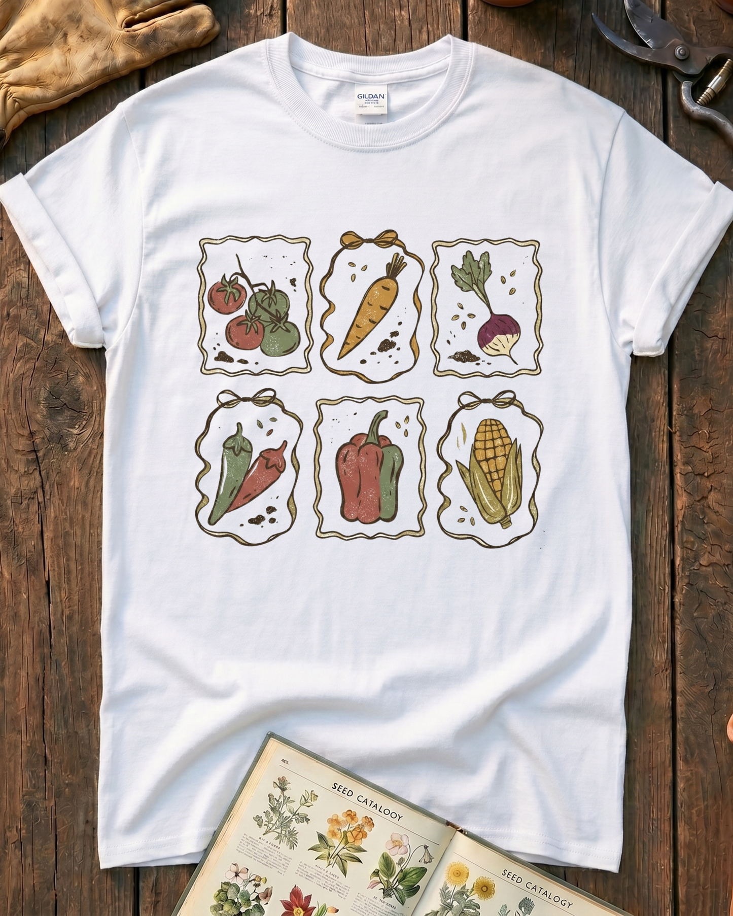 Vintage Vegetable T‑Shirt