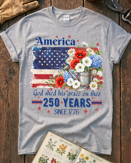 Grace in Bloom America T-Shirt