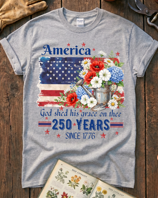 Grace in Bloom America T-Shirt
