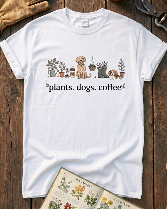 Plant and Dog Lover T‑Shirt