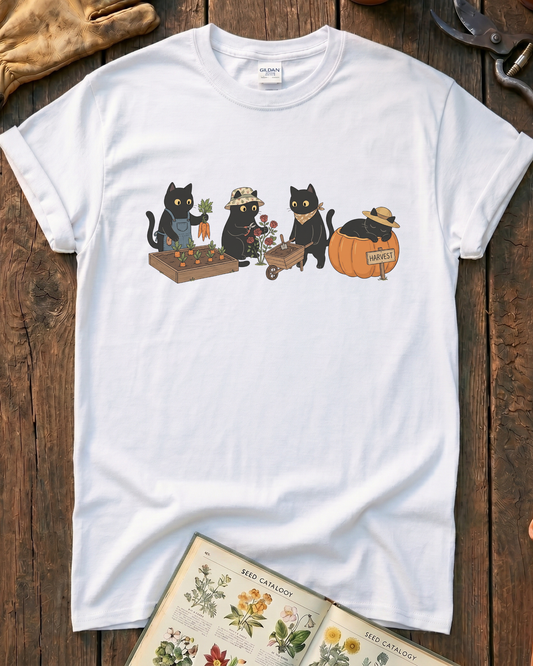 Cute Cat Gardeners T‑Shirt