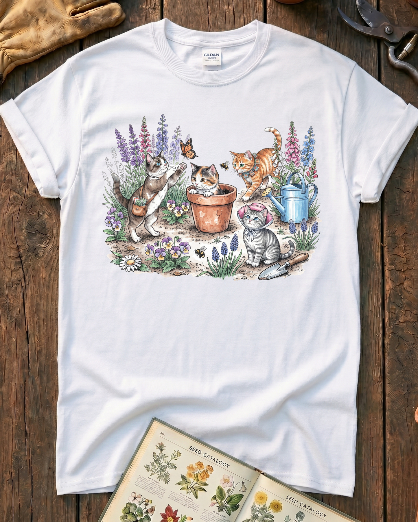 90s Cat Gardeners T‑Shirt