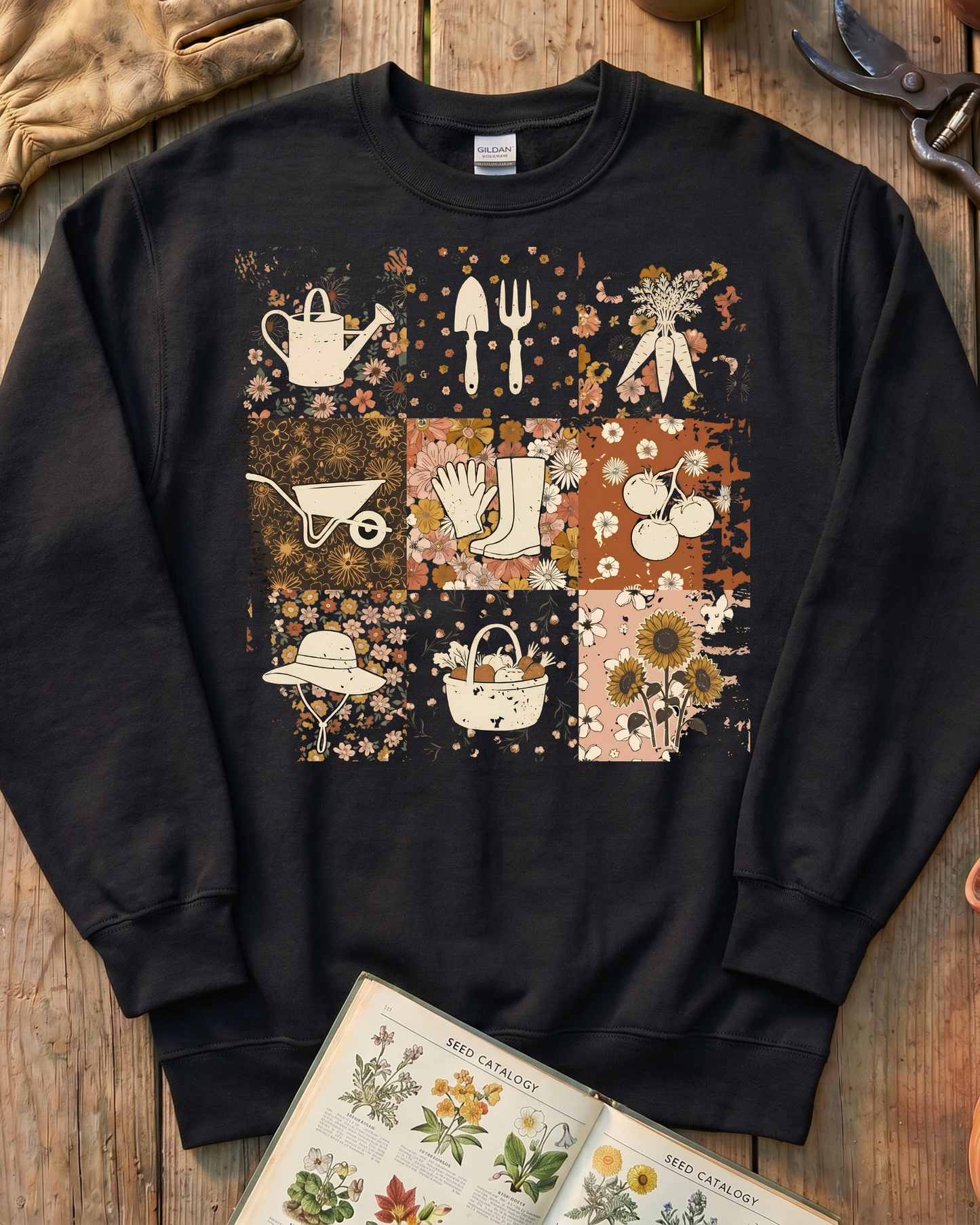 Aesthetic Harvest Pattern Sweatshirt