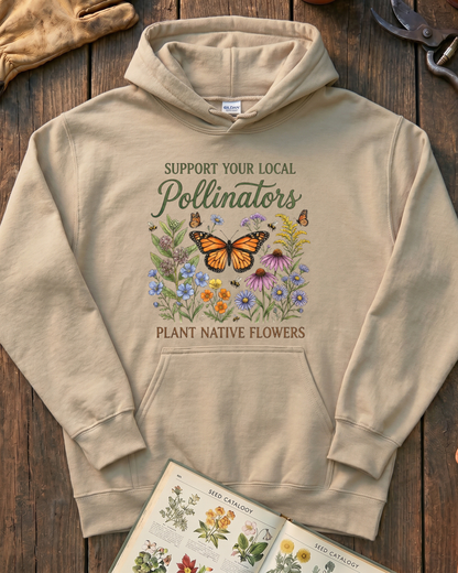 Support Your Local Pollinators Hoodie