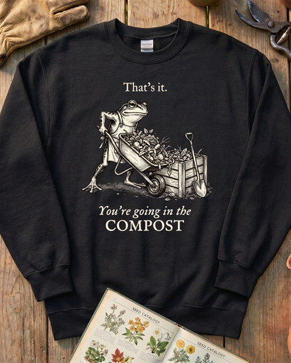Compost Frog Warning Sweatshirt