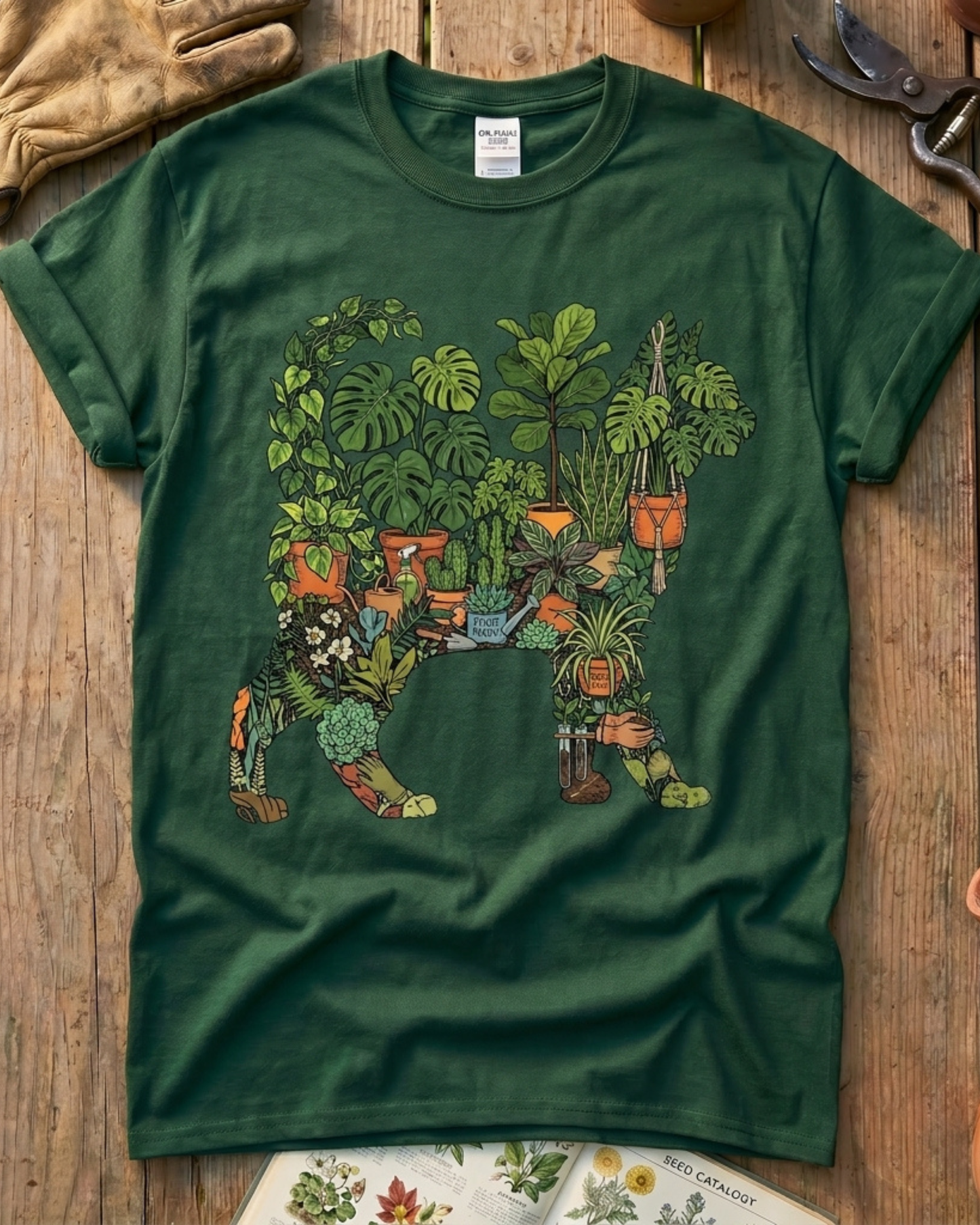 Plant Parent Cat Houseplant Lover T‑Shirt