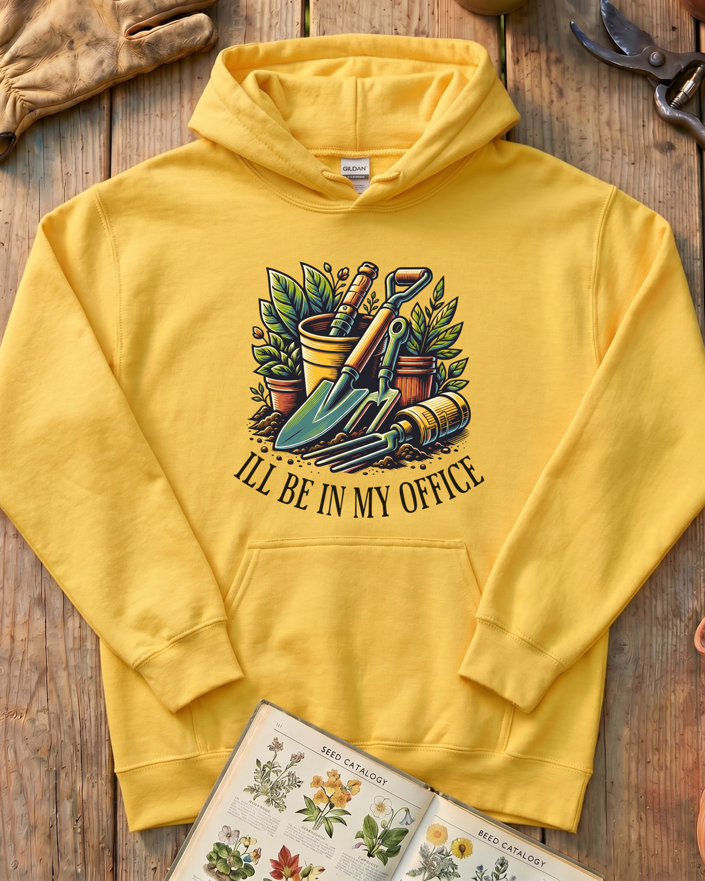 I'll Be In My Office Garden Hoodie
