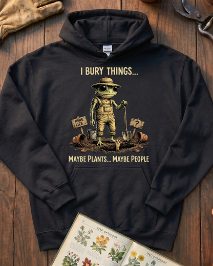 Funny Frog Gardener Plant Lover Hoodie