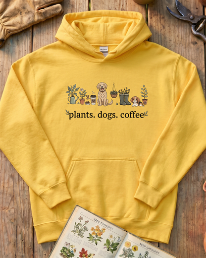 Plant and Dog Lover Hoodie