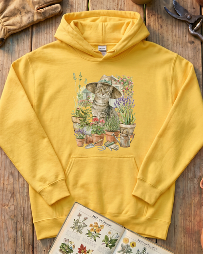 Cat And Plant Hoodie