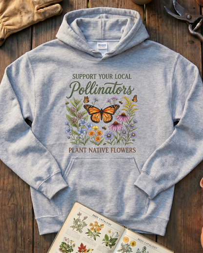 Support Your Local Pollinators Hoodie