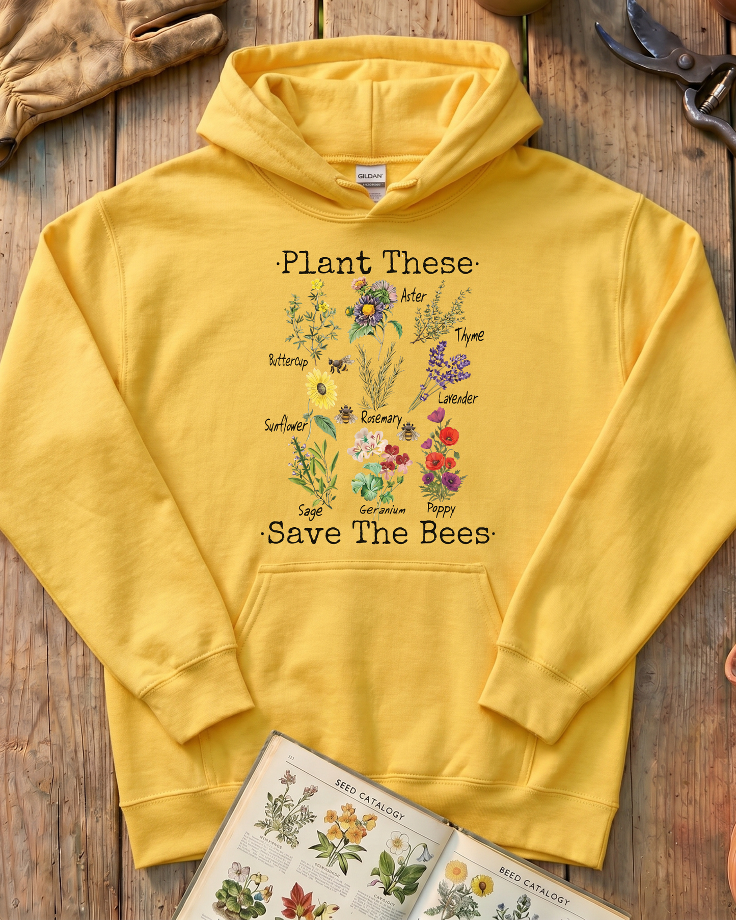 Plant These Save The Bees Hoodie