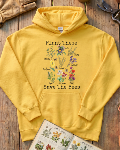 Plant These Save The Bees Hoodie