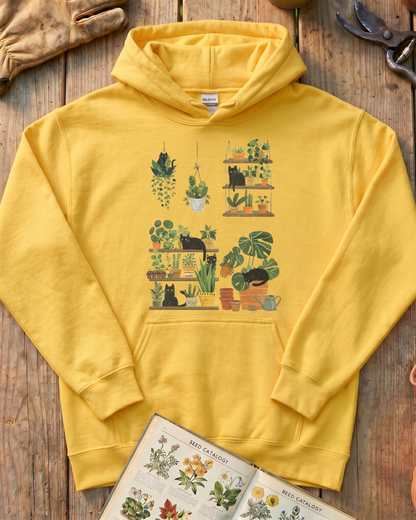 Cats and Plants Hoodie
