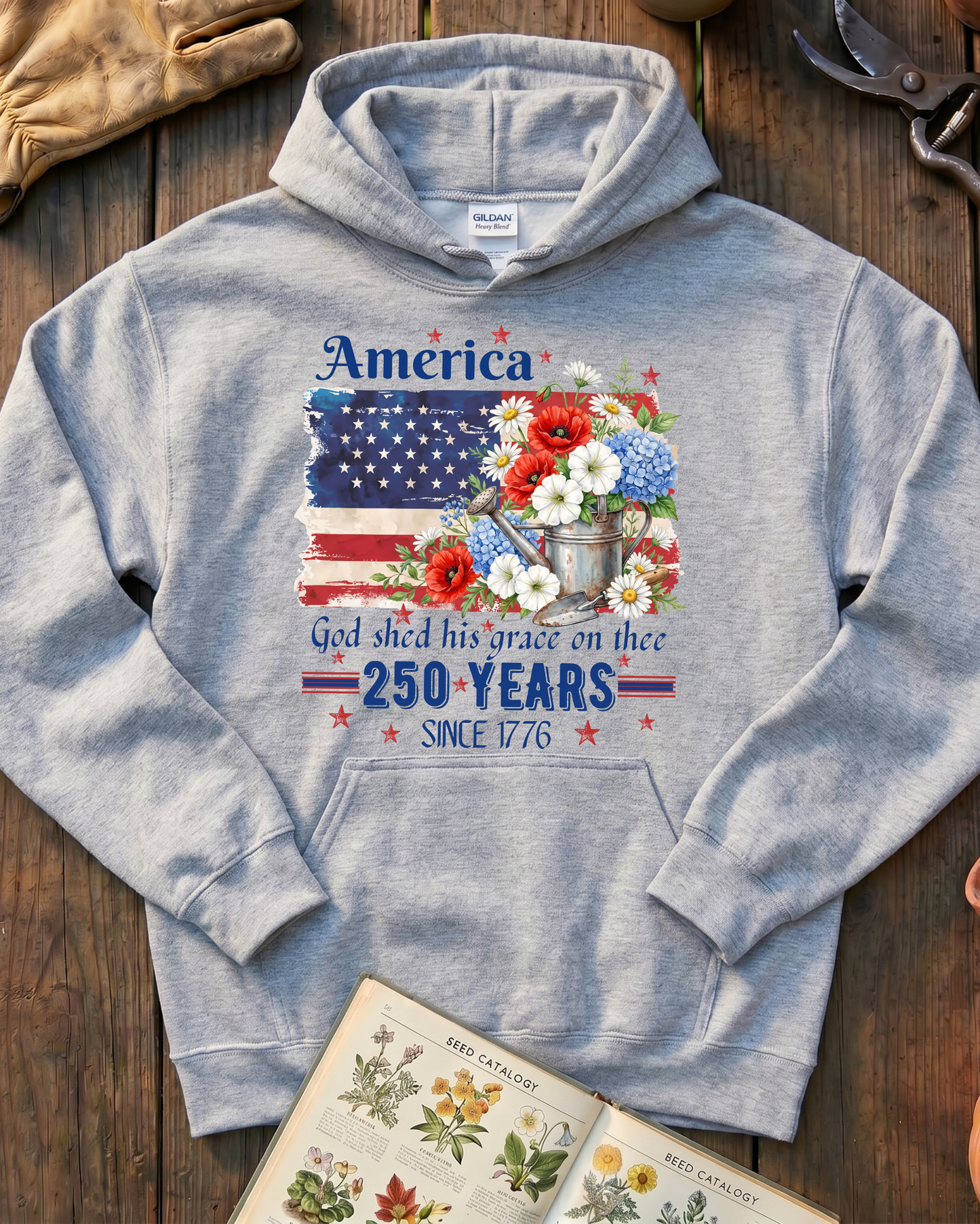 Patriotic Floral Legacy Hoodie
