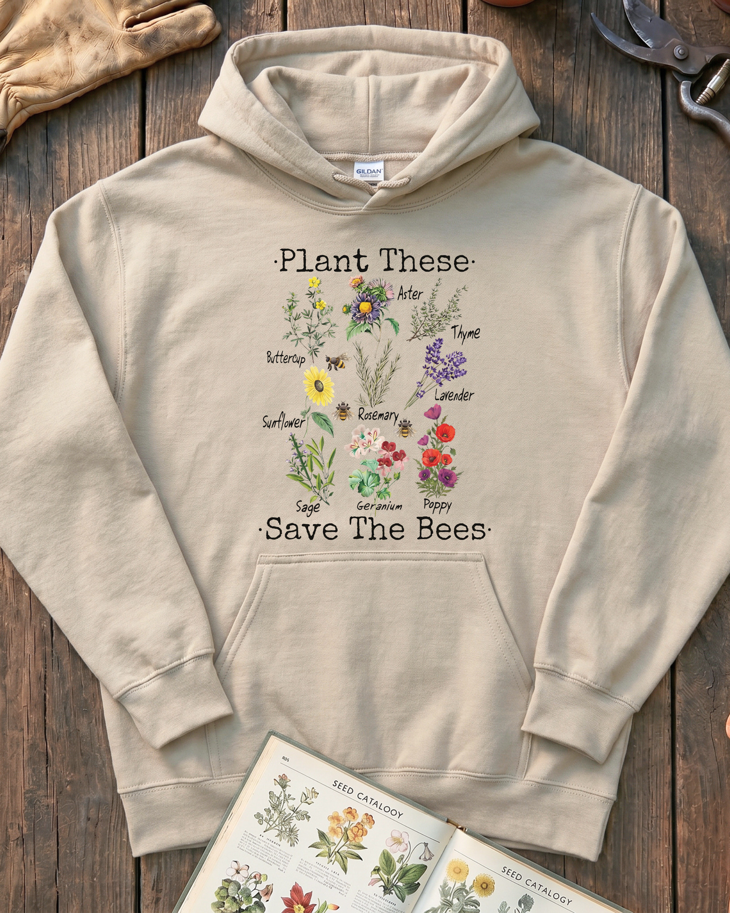 Plant These Save The Bees Hoodie