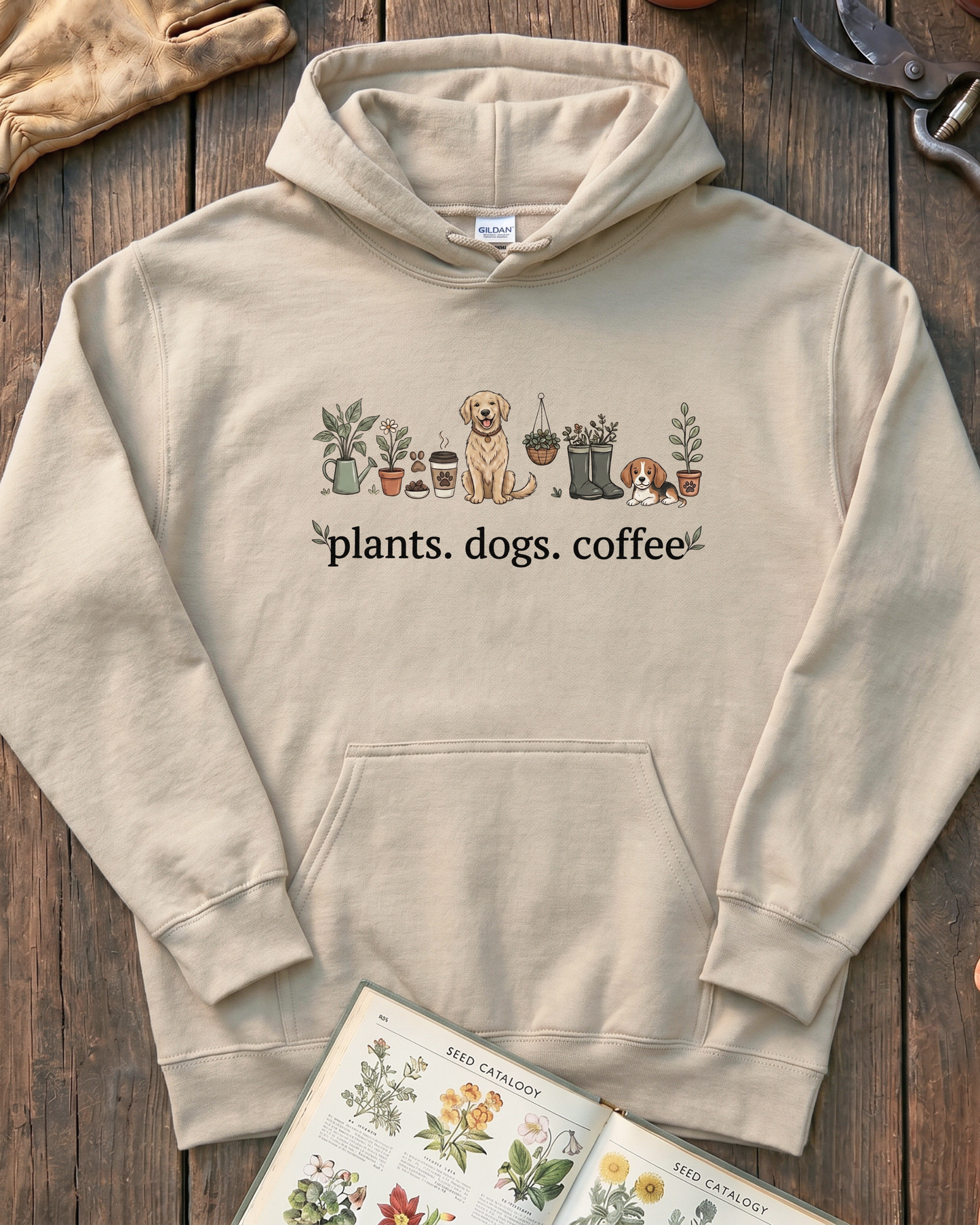 Plant and Dog Lover Hoodie