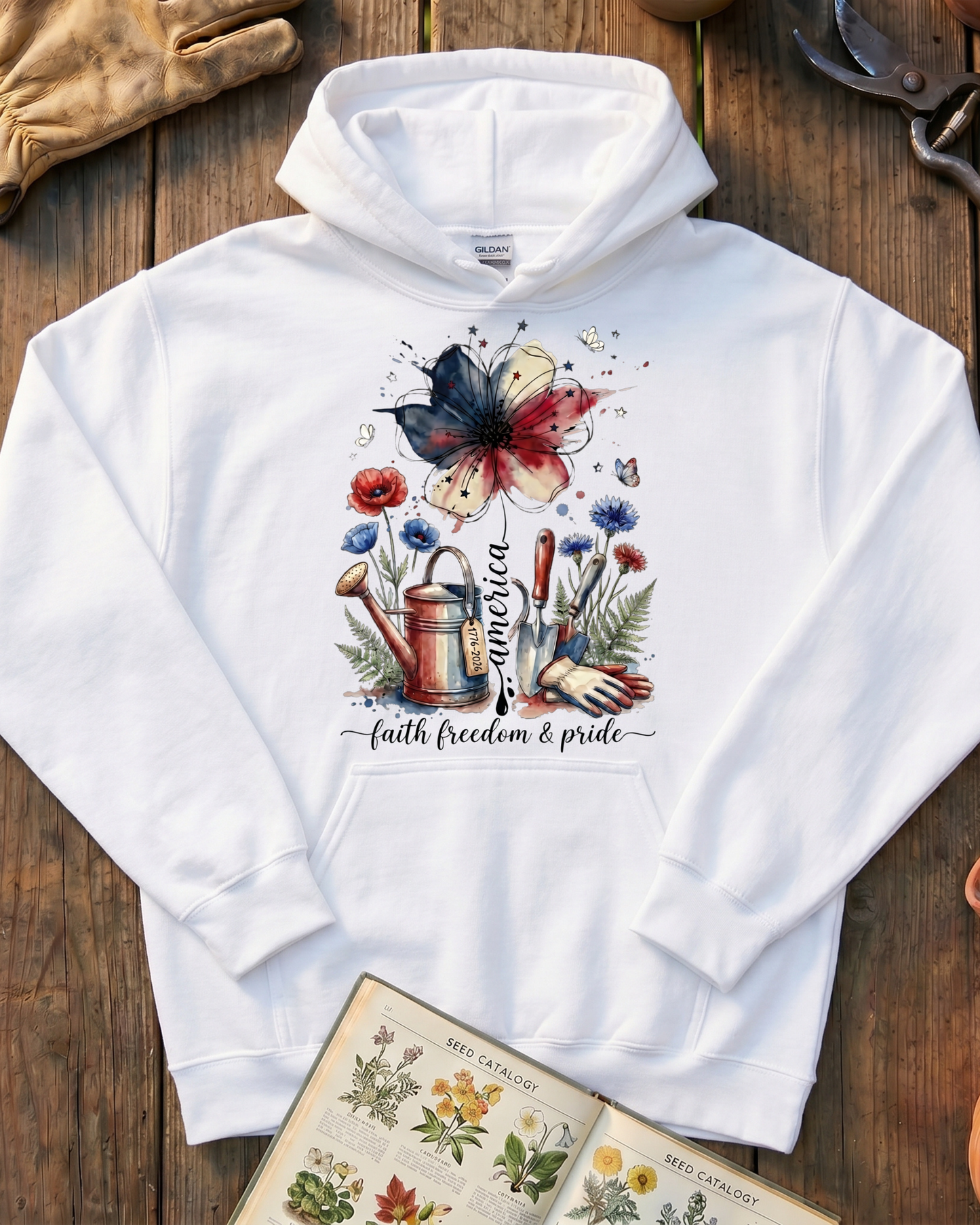 Americana Garden Spirit Hoodie